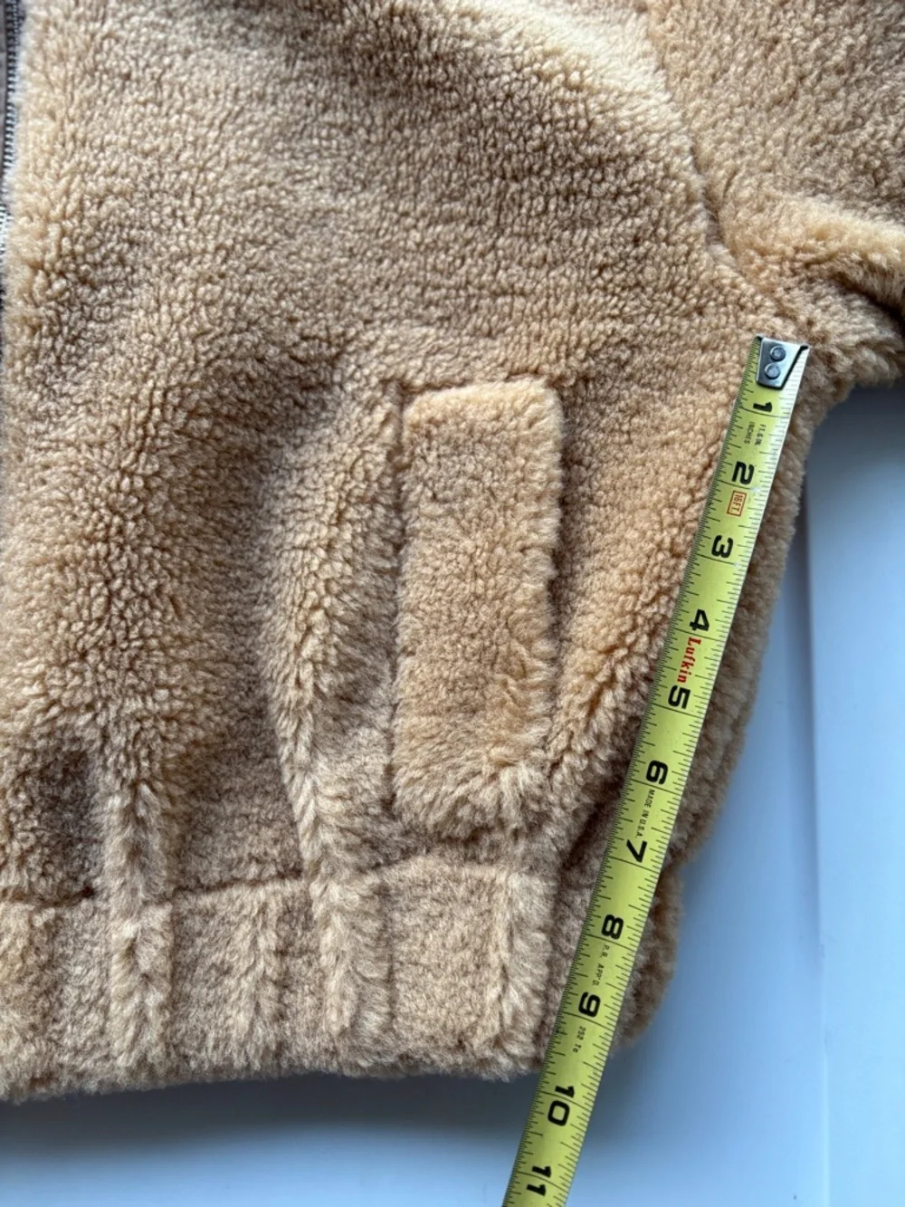 Free People Jacket Size S/M Get Cozy Teddy Sherpa Oversized Jacket Tan Brown - Picture 4 of 8